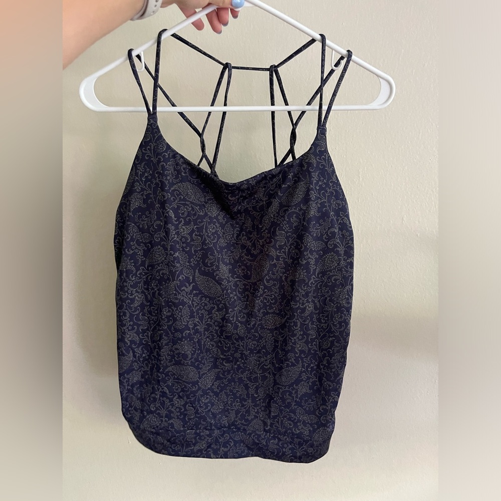 Athleta Paisley Swim Tank Top